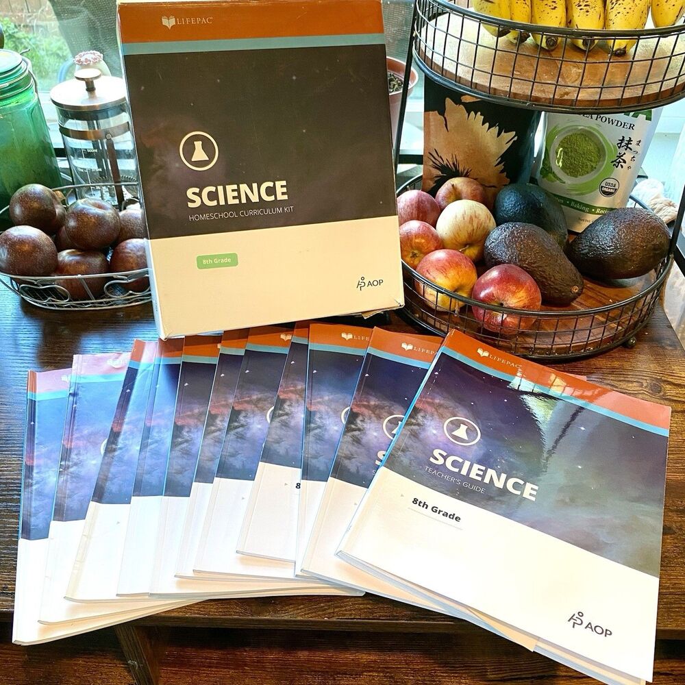 Lifepac 8th Grade Science Unit 1-10 With Teacher’s Guide Homeschool Box Set